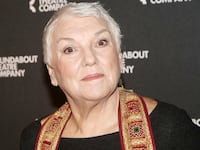 Tyne Daly poses at a photo call for the revival of the Roundabout Theatre Company production of play "Doubt: A Parable" at The Knickerbocker Hotel in New York City.