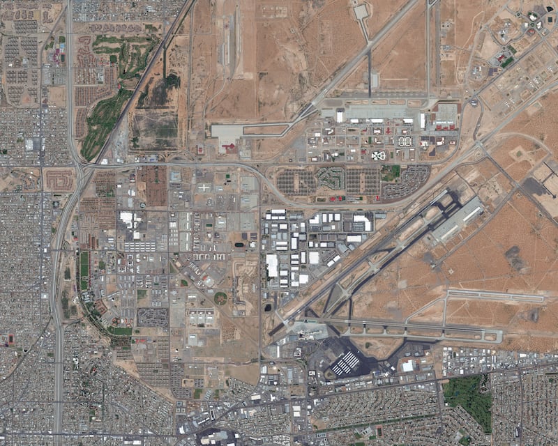 FORT BLISS, ELPASO, TEXAS - OCTOBER 3, 2018: DigitalGlobe via Getty Images overview imagery of Fort Bliss in Elpaso, TX. (Photo DigitalGlobe via Getty Images via Getty Images)
