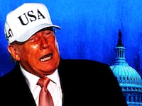 Donald Trump, capitol building photo illustration