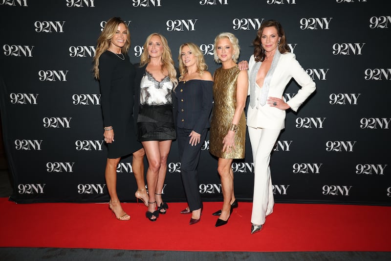 Kelly Killoren Bensimon, Sonja Morgan, Ramona Singer, Dorinda Medley, and Luann de Lesseps attend E!'s "The Golden Life" Exclusive Clips & Conversation at 92NY on October 12, 2026 in New York City.