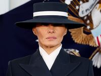 Melania Trump at the inauguration.