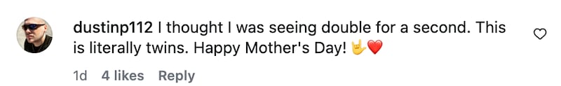 Commenters pointed out how alike the mother-daughter duo looked.