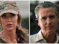 Kristi Noem and Gavin Newsom