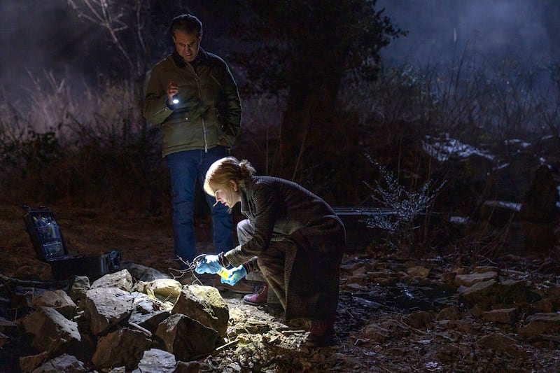Bobby Cannavale and Nicole Kidman in Scarpetta.