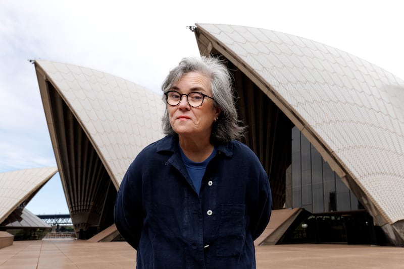 Rosie O’Donnell said she noticed her face “melting“ after she lost 50 pounds. Pictured here in October 2025 in Sydney, Australia.