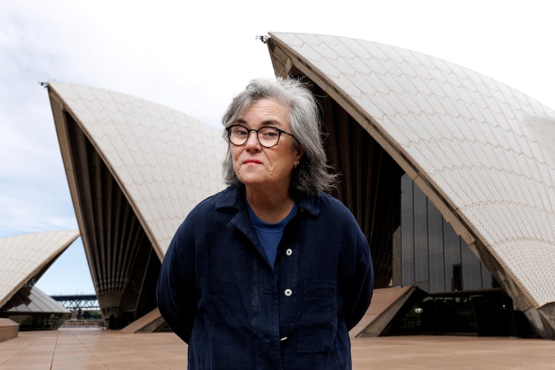 Rosie O’Donnell said she noticed her face “melting“ after she lost 50 pounds. Pictured here in October 2025 in Sydney, Australia.