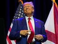 A picture of former U.S. President and Republican presidential candidate Donald Trump, who went on a rant on Truth Social about Mike Pence on Saturday as prosecutors in special counsel Jack Smith’s office seek a protective order in the Jan. 6 case.