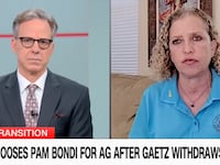 Democratic Florida Rep. Debbie Wasserman Schultz speaks with CNN's Jake Tapper on Friday night.