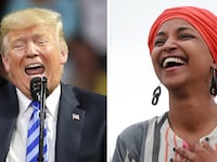 Donald Trump and Ilhan Omar