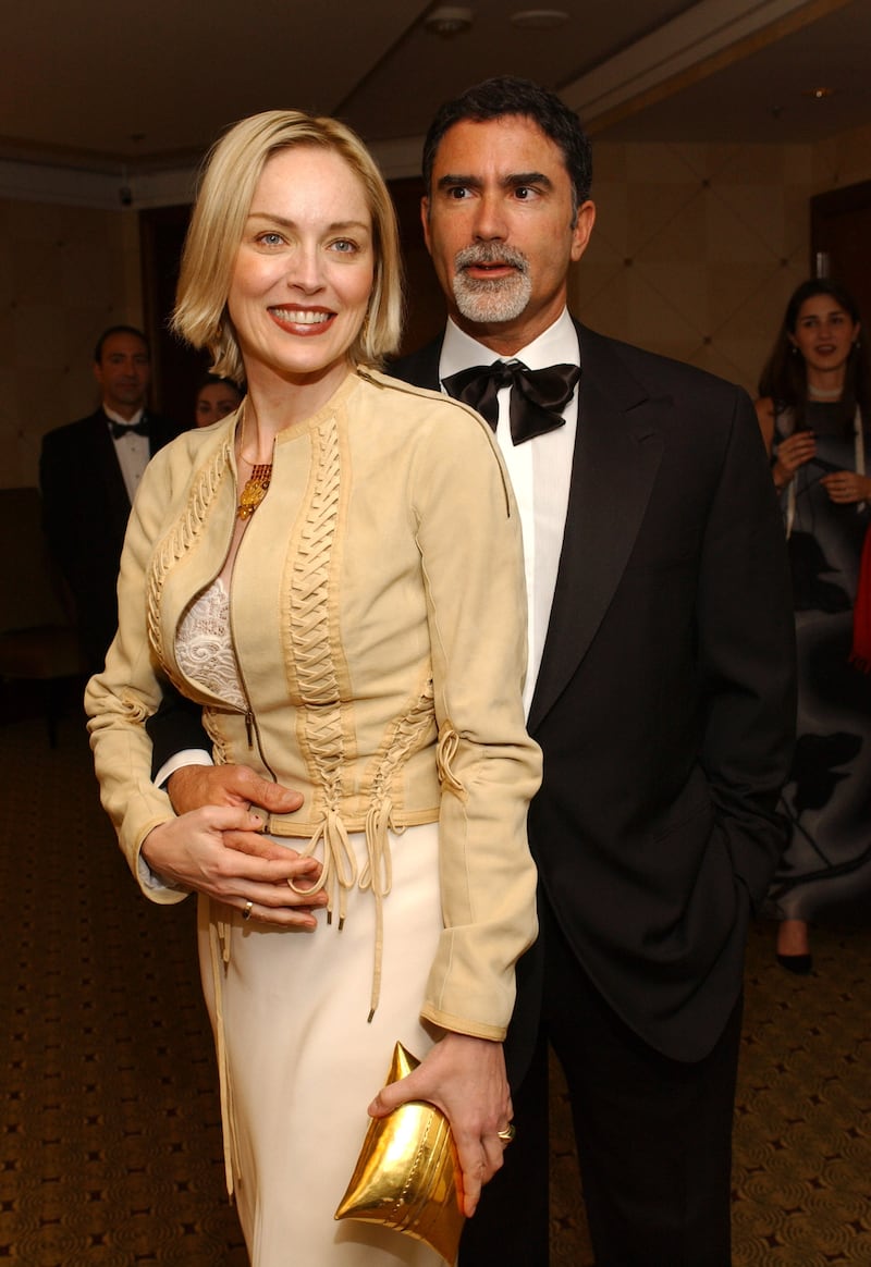 Sharon Stone and Phil Bronstein