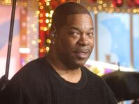 NEW YORK, NEW YORK - NOVEMBER 25: Busta Rhymes is seen during the 2025 Macy's Thanksgiving Day Parade rehearsals on November 25, 2025 in New York City. (Photo by Dia Dipasupil/Getty Images)