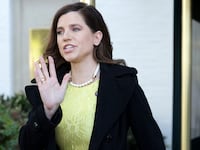 Rep. Nancy Mace (R-SC) leaves a House Republican conference meeting on Capitol Hill on April 27, 2022 in Washington, DC.