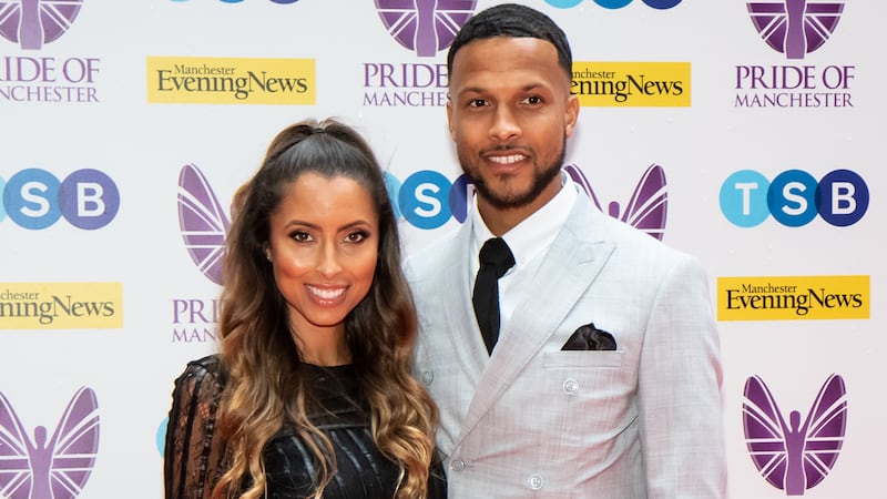 Chantelle and Joe Thompson at the Pride of Manchester Awards on May 08, 2019, in Manchester, England.