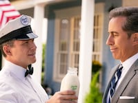 A photo including Christian Slater and Jerry Seinfeld in the film Unfrosted