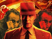 A photo that includes Cillian Murphy and Heath Ledger in the Films The Dark Knight and Oppenheimer