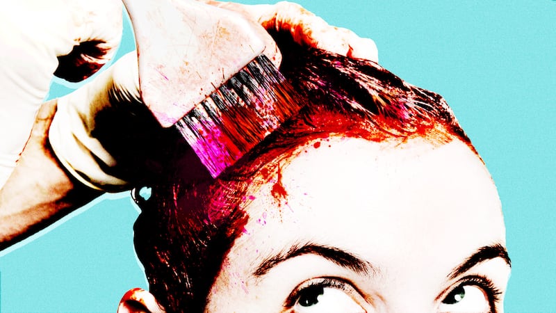 The rsks of dying your hair at home.