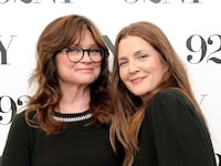 NEW YORK, NEW YORK - MARCH 10: (L-R) Valerie Bertinelli and Drew Barrymore pose before an In Conversation for Bertinelli's new book, "Getting Naked: The Quiet Work Of Becoming Perfectly Imperfect" at 92NY on March 10, 2026 in New York City. (Photo by Michael Loccisano/Getty Images)
