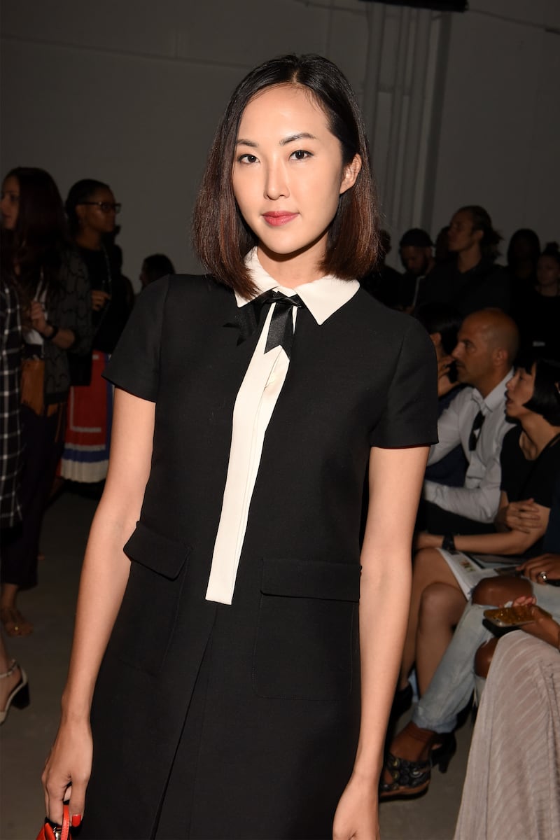 Chriselle Lim, earlier in her career, pictured at the Suno presentation during New York Fashion Week in New York City on September 16, 2015.