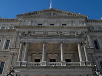 The Michigan Capitol building is pictured in Lansing, Michigan.