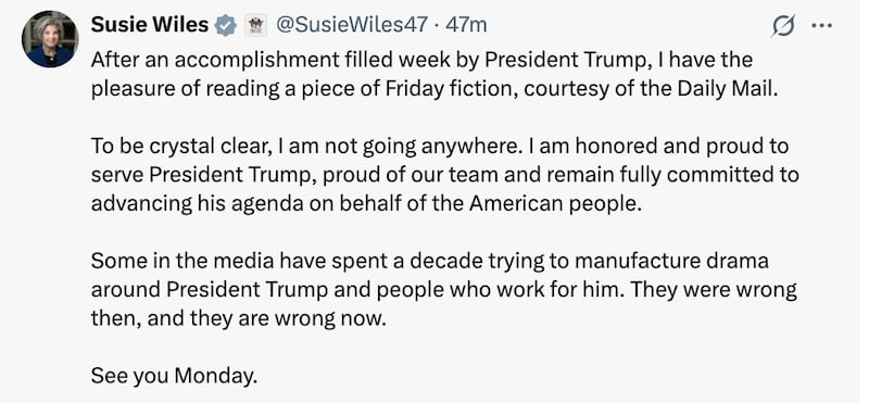Wiles lashes out at Daily Mail story.