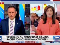 Nikki Haley appears on “Fox & Friends” after the Iowa caucus.
