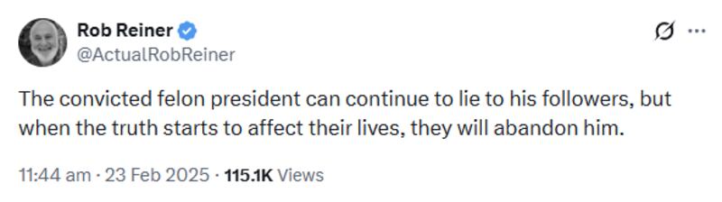 Rob Reiner on Trump 3