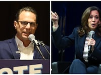 Josh Shapiro and Kamala Harris