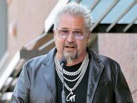 Guy Fieri speaks onstage at the Hollywood Walk of Fame Star Ceremony honoring Sammy Hagar on April 30, 2024.