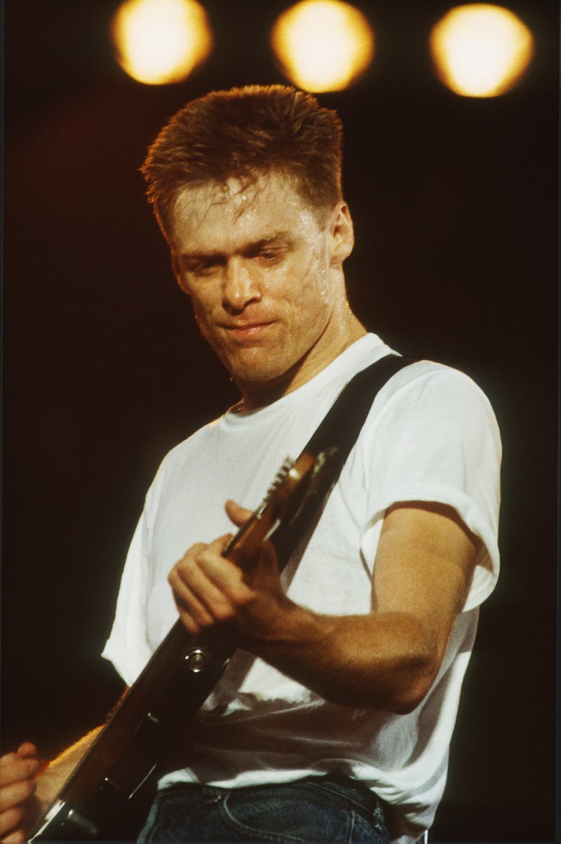 Bryan Adams performing in Belgium in 1988.