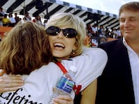 Marla Maples and former President Donald Trump.