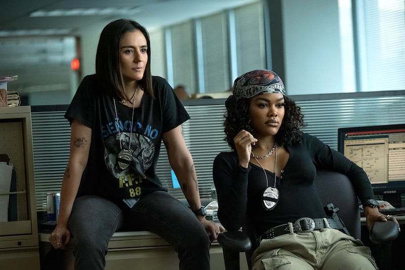 Catalina Sandino Moreno and Teyana Taylor in The Rip.