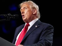 WEST PALM BEACH, FL - NOVEMBER 6: Republican presidential candidate Donald Trump addresses the crowd during an election night party at the Palm Beach County Convention Center in West Palm Beach, Florida on November 6, 2024. (Photo by Jabin Botsford/The Washington Post via Getty Images)
