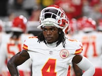 Rashee Rice #4 of the Kansas City Chiefs