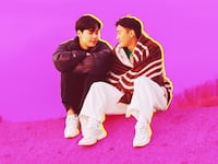 A photo illustration of Shun and Dai Nakai in The Boyfriend.