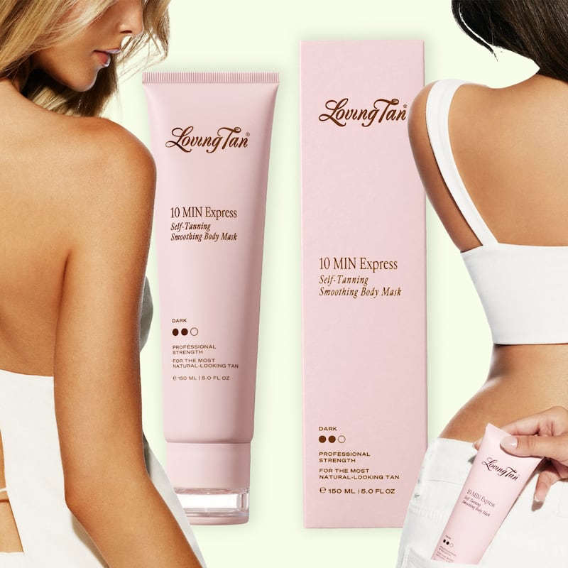 Loving Tan 10 MIN Express Self-Tanning Smoothing Mask Dark.