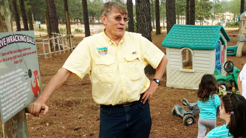 Kent Hovind, head of Dinosaur Adventure Land, who is accused of sheltering a predator.