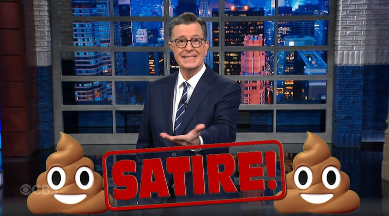 The Late Show with Stephen Colbert, Colbert making fun of Santos and Mike Johnson.