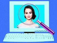 A photo illustration of Selena Gomez for Looker.