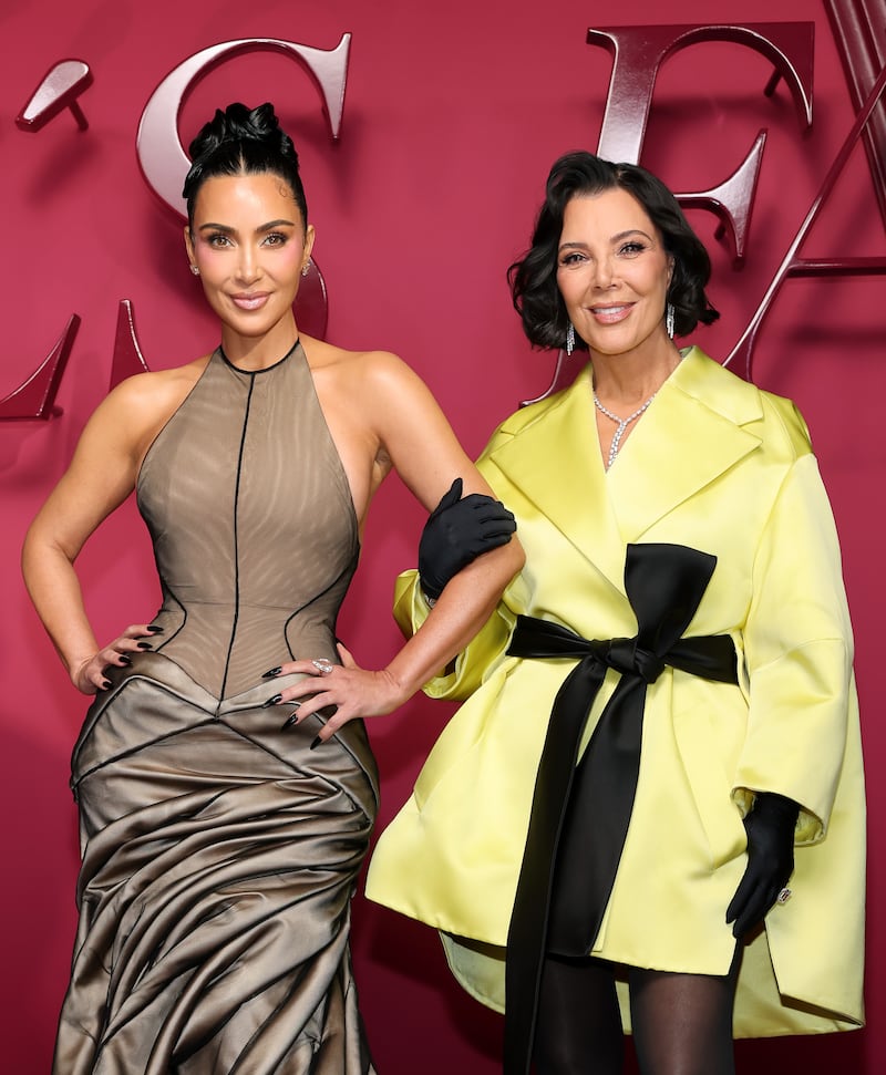 Kris Jenner is known as a 'mamager' to her children. Pictured here with her daughter, Kim Kardashian, at the World Premiere of Hulu's 'All's Fair' in October, 2025.