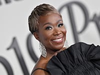 Joy-Ann Reid attends the Los Angeles Red Carpet Premiere Event for Hulu's "The 1619 Project" at Academy Museum of Motion Pictures on January 26, 2023 in Los Angeles, California.