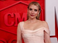Emma Roberts on the CMT Music Awards red carpet in 2024.