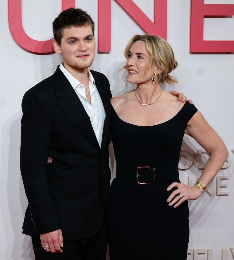 Joe Anders and Kate Winslet in December 2025.