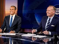 CBS News Co-Anchors, John Dickerson and Maurice DuBois in September 2025.