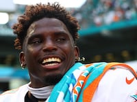 Tyreek Hill after a game against the Jacksonville Jaguars.