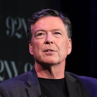 James Comey speaks onstage with MSNBC's Nicolle Wallace at 92NY on May 30, 2023 in New York City.