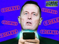 A photo illustration of Richard Ric Grenell for The Swamp.