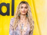 Paris Jackson attends the Desigual fashion show.