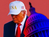 Donald Trump, Capitol building photo illustration