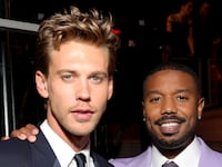 NEW YORK, NEW YORK - APRIL 26: Austin Butler and Michael B. Jordan attend the 2023 TIME100 Gala at Jazz at Lincoln Center on April 26, 2023 in New York City. (Photo by Kevin Mazur/Getty Images for TIME)