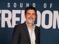 Director Alejandro Monteverde attends the premiere of "Sound of Freedom"